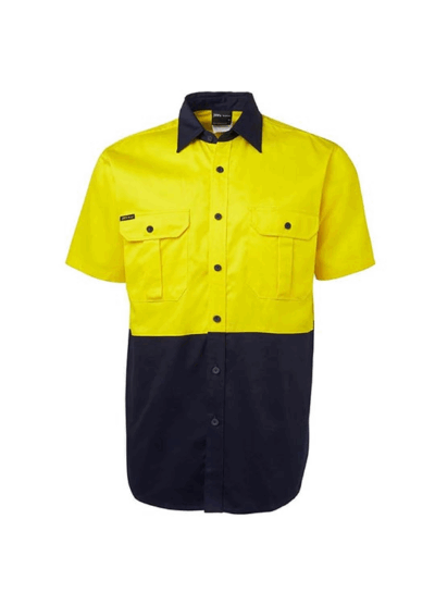 Proman Yellow navy Short sleeve