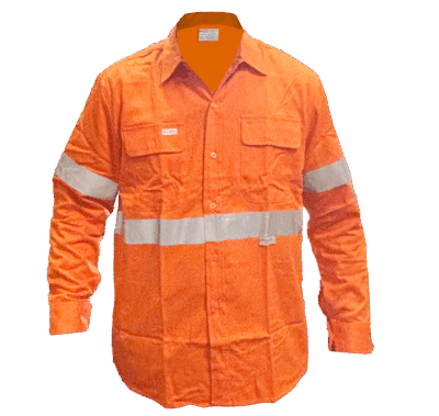 Orange Long Sleeve With Reflector