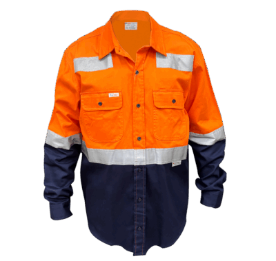 Orange Navy Long Sleeve With Reflector
