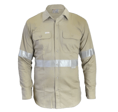 Khaki Long Sleeve With Reflector
